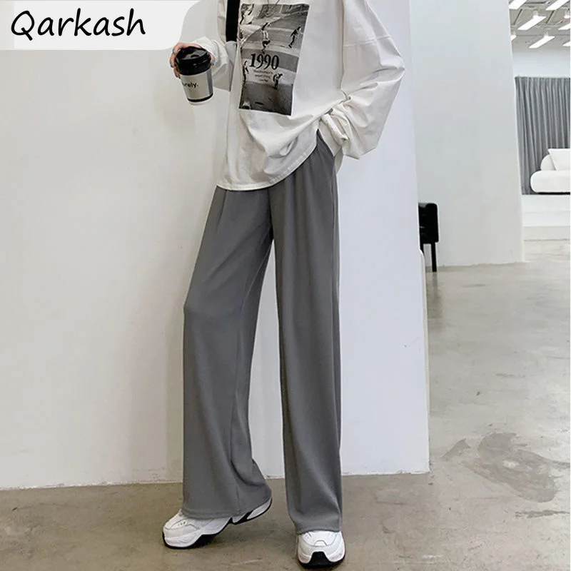Woman Casual Pants Loose Solid Straight Wide Leg Simple All-match High Waist Harajuku Streetwear Students Summer Thin Breathable
Woman Casual Pants Loose Solid Straight Wide Leg Simple All-match High Waist Harajuku Streetwear Students Summer Thin Breathable