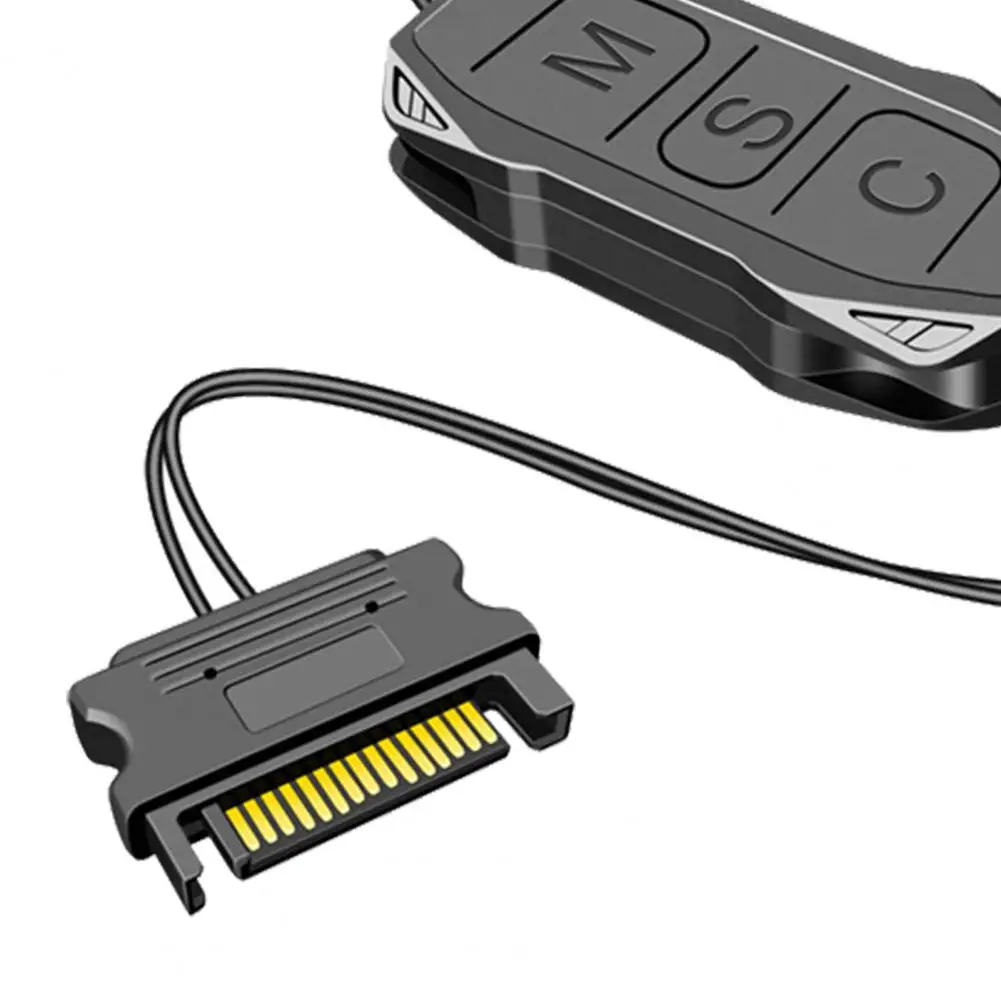 Контроллер ARGB стандартная Совместимость с 3 контактами на SATA черный
