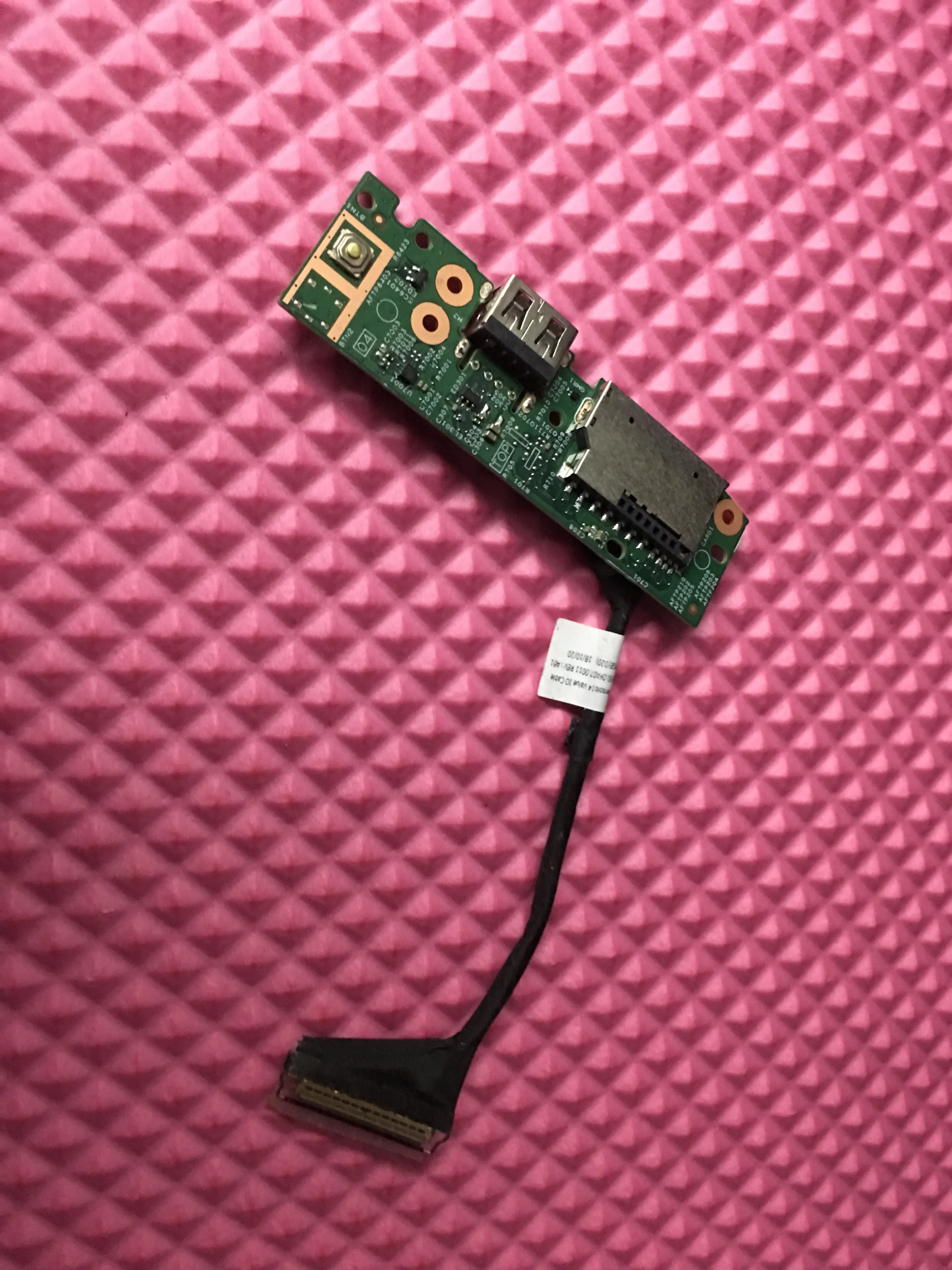 Оригинал для Dell Inspiron 14 5481 кнопка питания USB устройство чтения SD-карт IO монтажная
