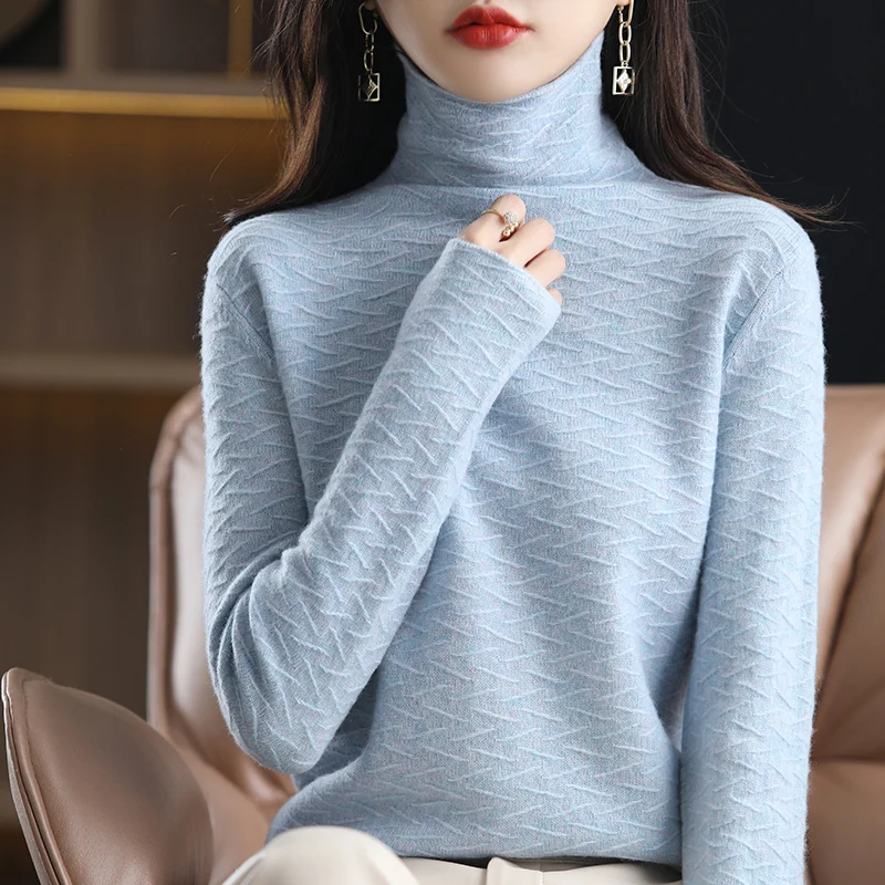 100% Pure Wool Cashmere Sweater Ladies Turtleneck Pullover Casual Knitted Oversized Women's Sweater Winter Top Long Sleeves Warm
100% Pure Wool Cashmere Sweater Ladies Turtleneck Pullover Casual Knitted Oversized Women's Sweater Winter Top Long Sleeves Warm