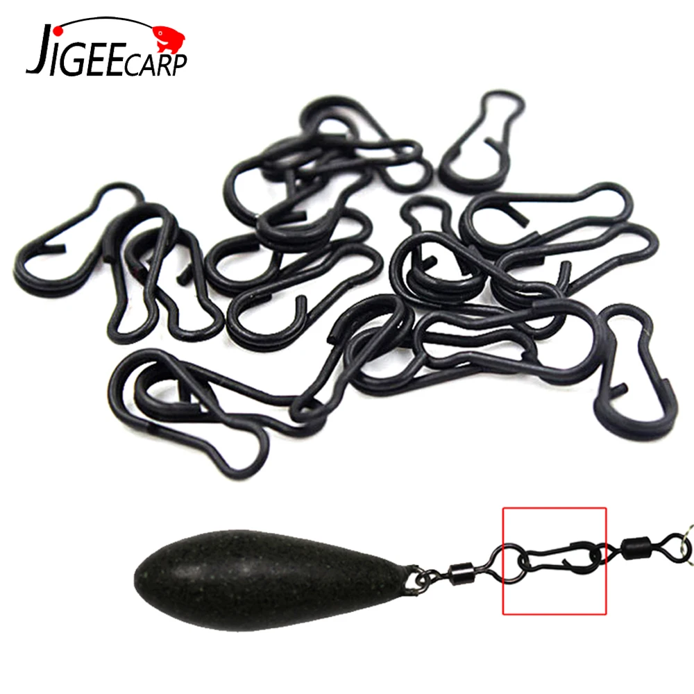 JIGEECARP 30PCS Carp Fishing Qucik Kwik Change Swivels Matte Black Speed Links Brass Clips Terminal End Tackle Accessories S L
JIGEECARP 30PCS Carp Fishing Qucik Kwik Change Swivels Matte Black Speed Links Brass Clips Terminal End Tackle Accessories S L