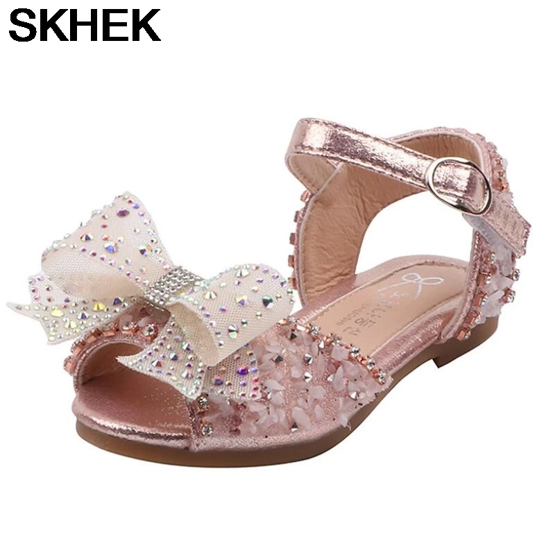 SKHEK Summer Hot Girls Sandals With Bow Open Toe Diamond Princess Party Shoes Soft Flat Sandals For Girls Kids Sandals
SKHEK Summer Hot Girls Sandals With Bow Open Toe Diamond Princess Party Shoes Soft Flat Sandals For Girls Kids Sandals