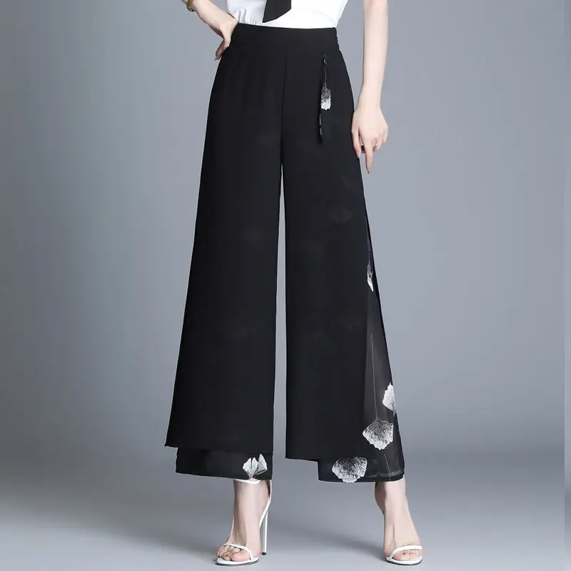Women Summer Black Loose Wide Leg Pants Femme Trousers Office Lady Wear Casual Chic Pants Plus Size 4XL Pantalon Femme X205
Women Summer Black Loose Wide Leg Pants Femme Trousers Office Lady Wear Casual Chic Pants Plus Size 4XL Pantalon Femme X205