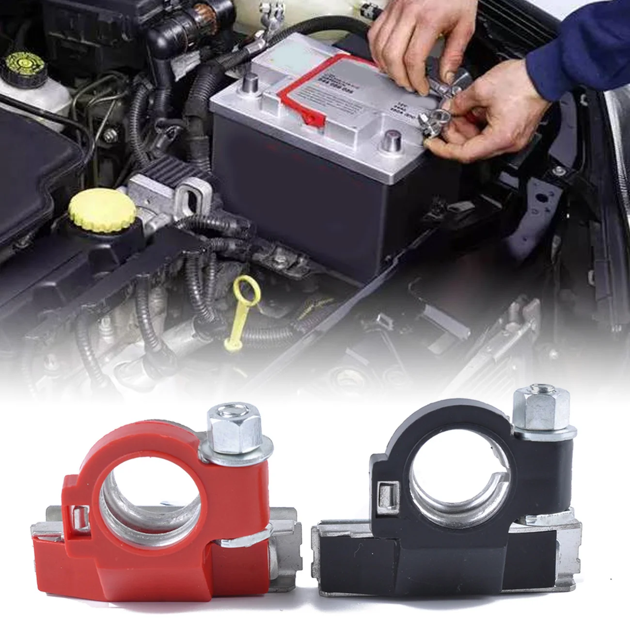 1Pair Automotive Car Top Post Battery Terminals Wire Cable Clamp Terminal Connectors Car Accessories 12V 24V
1Pair Automotive Car Top Post Battery Terminals Wire Cable Clamp Terminal Connectors Car Accessories 12V 24V