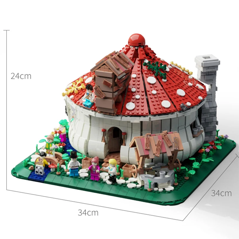 With Lights Ideas Series Creative Mushroom House Night Fairy Tale World Building Blocks Bricks Children Toy Christmas Gift
With Lights Ideas Series Creative Mushroom House Night Fairy Tale World Building Blocks Bricks Children Toy Christmas Gift