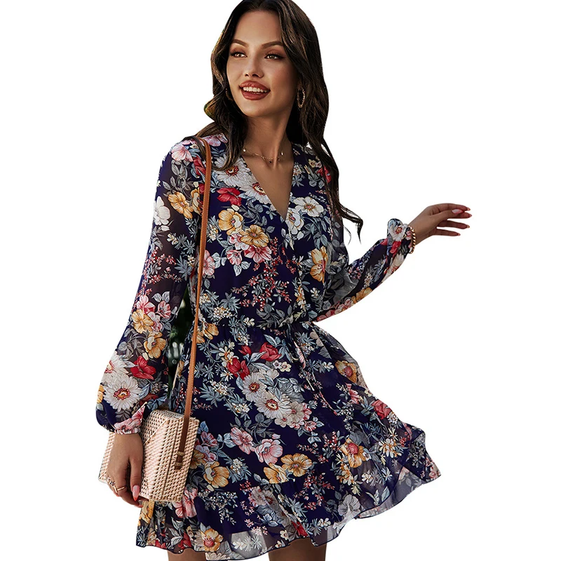 Pleated Dress with Long Sleeves Bohemian Dress Women Dresses for Women 2021 Elegant Flower Printed Women's Summer Sundresses
Pleated Dress with Long Sleeves Bohemian Dress Women Dresses for Women 2021 Elegant Flower Printed Women's Summer Sundresses