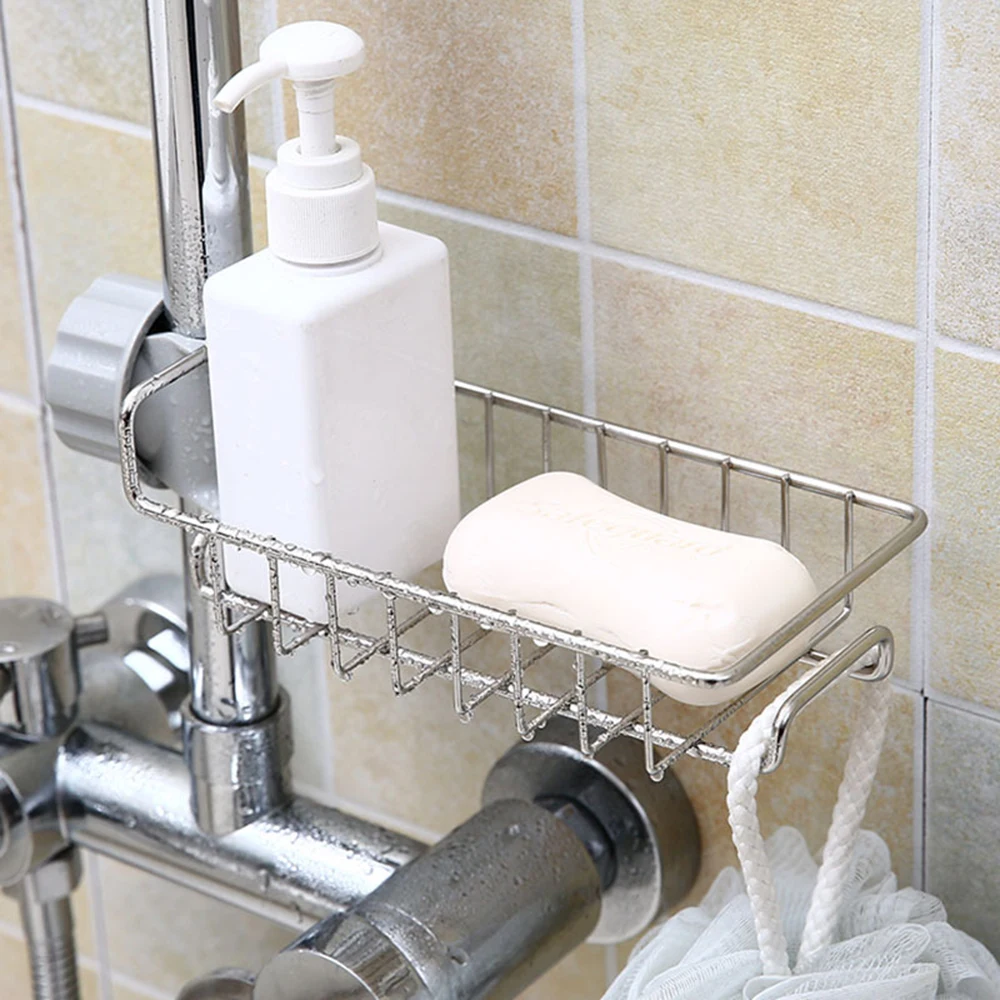 Stainless Steel Kitchen Bathroom Sponge Holder Soap Dishwashing Liquid Drainer Rack Faucet Storage Rack Drain Basket Sink
Stainless Steel Kitchen Bathroom Sponge Holder Soap Dishwashing Liquid Drainer Rack Faucet Storage Rack Drain Basket Sink