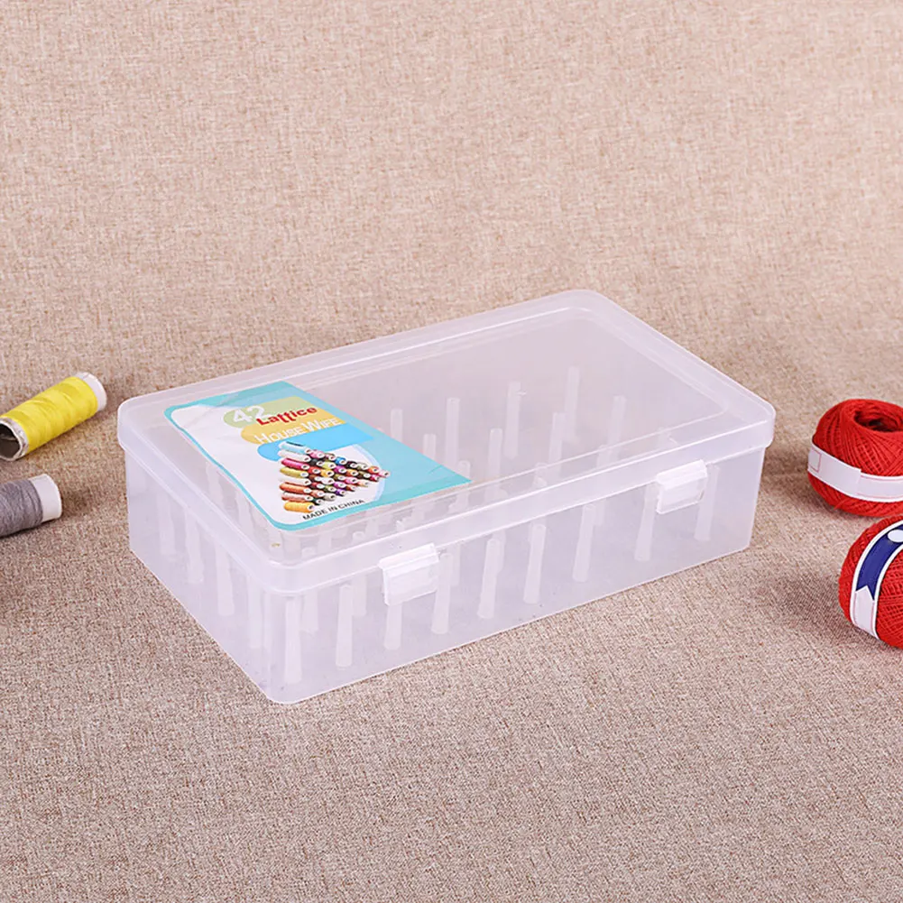 Thread Storage Box Transparent Plastic Bobbin Box Sewing Bobbins Threads Sorting Case Organizer For Home Sewing Accessories Tool
Thread Storage Box Transparent Plastic Bobbin Box Sewing Bobbins Threads Sorting Case Organizer For Home Sewing Accessories Tool