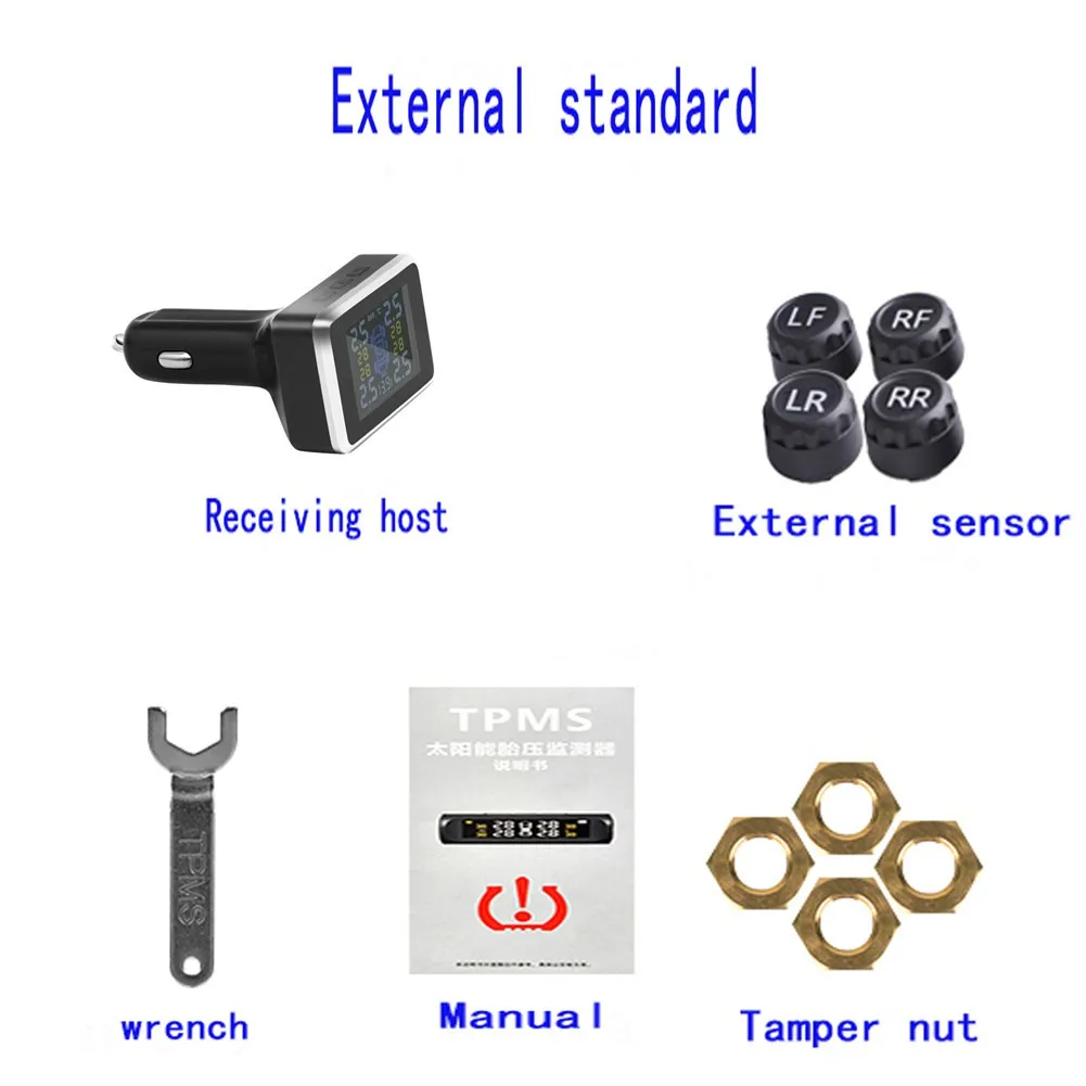 12V TPMS Auto Car Accessories Wireless Tire Pressure Alarm Monitoring System+4External Sensor For Car Tire Pressure Monitor
12V TPMS Auto Car Accessories Wireless Tire Pressure Alarm Monitoring System+4External Sensor For Car Tire Pressure Monitor