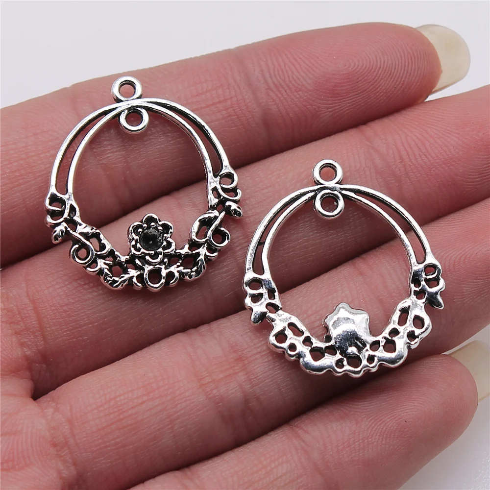 WYSIWYG 10pcs 25x29mm Porous Earring Connector Antique Silver Color For DIY Jewelry Making Jewelry Findings Jewelry Accessories
WYSIWYG 10pcs 25x29mm Porous Earring Connector Antique Silver Color For DIY Jewelry Making Jewelry Findings Jewelry Accessories