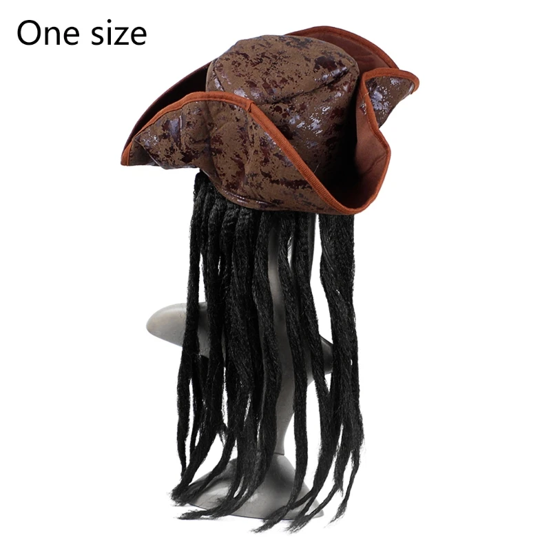 New Halloween Pirate Captain Hat Party Costume Headdress Braid Wig Hat Role-playing Props Decoration Holiday Party Accessories
New Halloween Pirate Captain Hat Party Costume Headdress Braid Wig Hat Role-playing Props Decoration Holiday Party Accessories