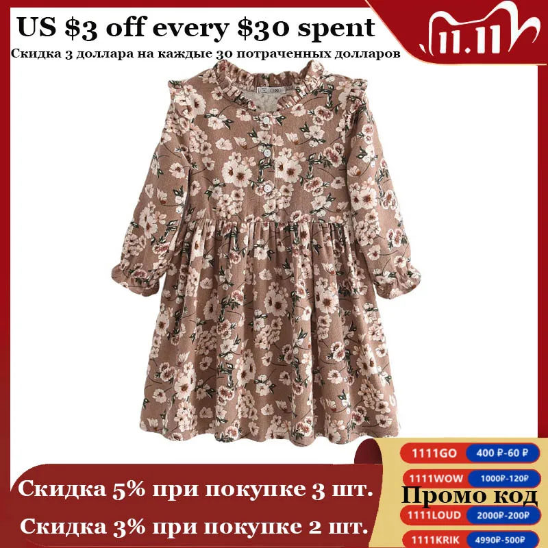 Girl's Dress for Fall 2021 Stand-up Collar Long-sleeved Flower Print Dress Kids Clothes Girls Lantern Sleeve Children's Clothing
Girl's Dress for Fall 2021 Stand-up Collar Long-sleeved Flower Print Dress Kids Clothes Girls Lantern Sleeve Children's Clothing