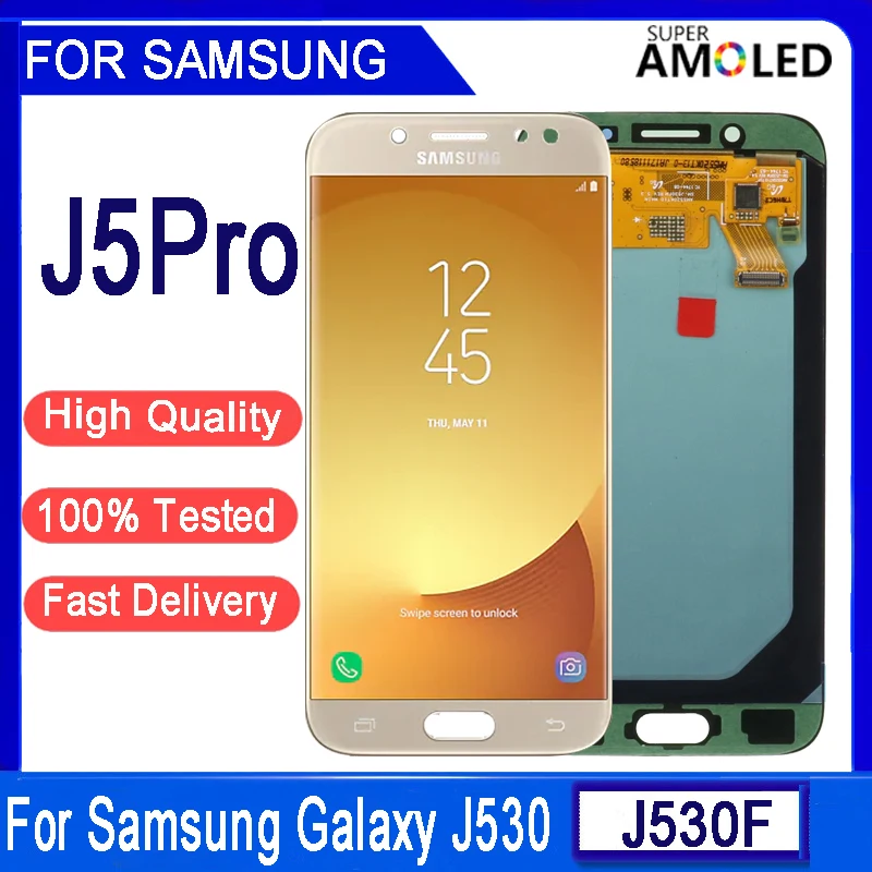 Original 5.2"LCD For Samsung Galaxy J5 Pro 2017 J530 J530F LCD Display Touch Screen Digitizer Assembly For Samsung J530 Display
Original 5.2"LCD For Samsung Galaxy J5 Pro 2017 J530 J530F LCD Display Touch Screen Digitizer Assembly For Samsung J530 Display