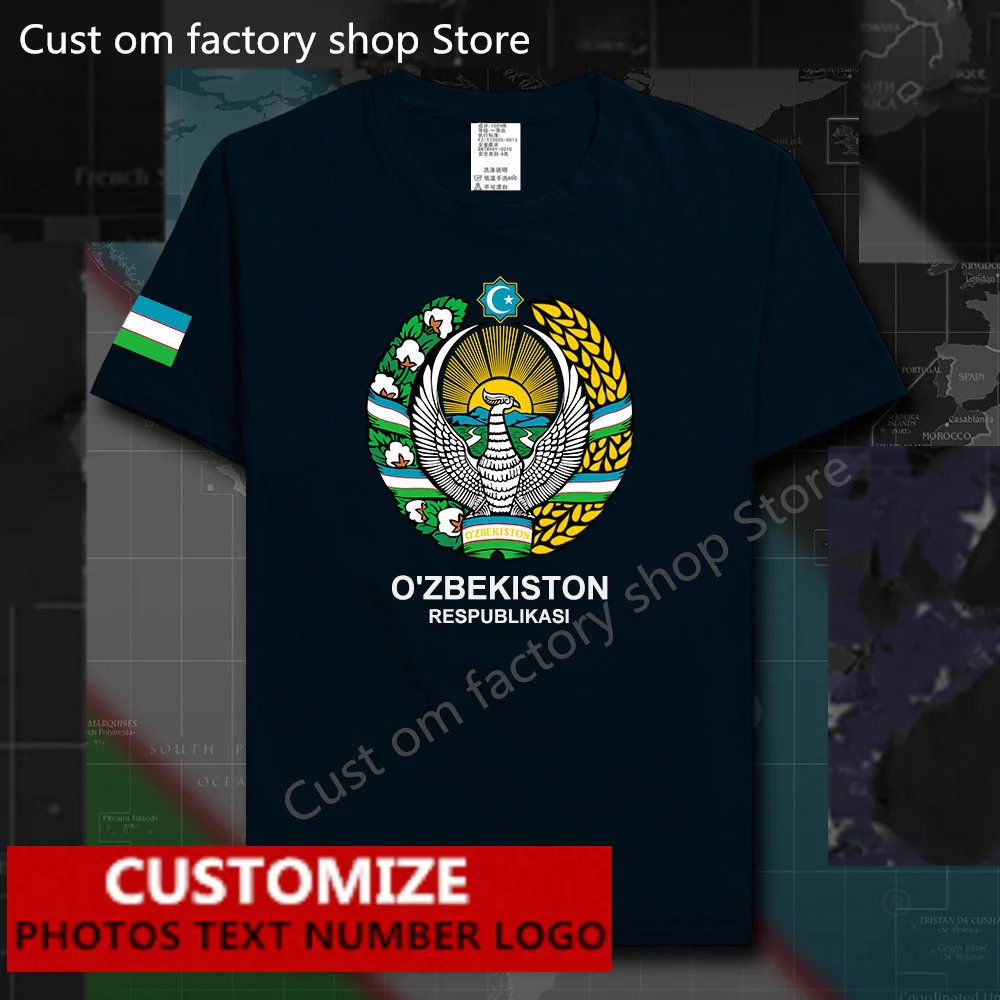 Uzbekistan Country Flag T shirt Free Custom Jersey DIY Name Number LOGO 100% Cotton T-shirts country UZB Ozbekiston Tees
Uzbekistan Country Flag T shirt Free Custom Jersey DIY Name Number LOGO 100% Cotton T-shirts country UZB Ozbekiston Tees