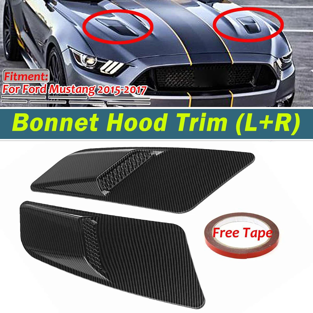 Pair Universal Hoods Cover Trim Car Front Hood Air Intake Trim Scoop Vent Guards Heat Panel Cover For Ford For Mustang 2015-2017
Pair Universal Hoods Cover Trim Car Front Hood Air Intake Trim Scoop Vent Guards Heat Panel Cover For Ford For Mustang 2015-2017