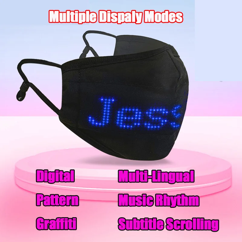 1pcs Display Bluetooth Wireless Normali Light Up Programmable Message Rechargeable Sound Active Flashing Glow Facemask Led Mask
1pcs Display Bluetooth Wireless Normali Light Up Programmable Message Rechargeable Sound Active Flashing Glow Facemask Led Mask