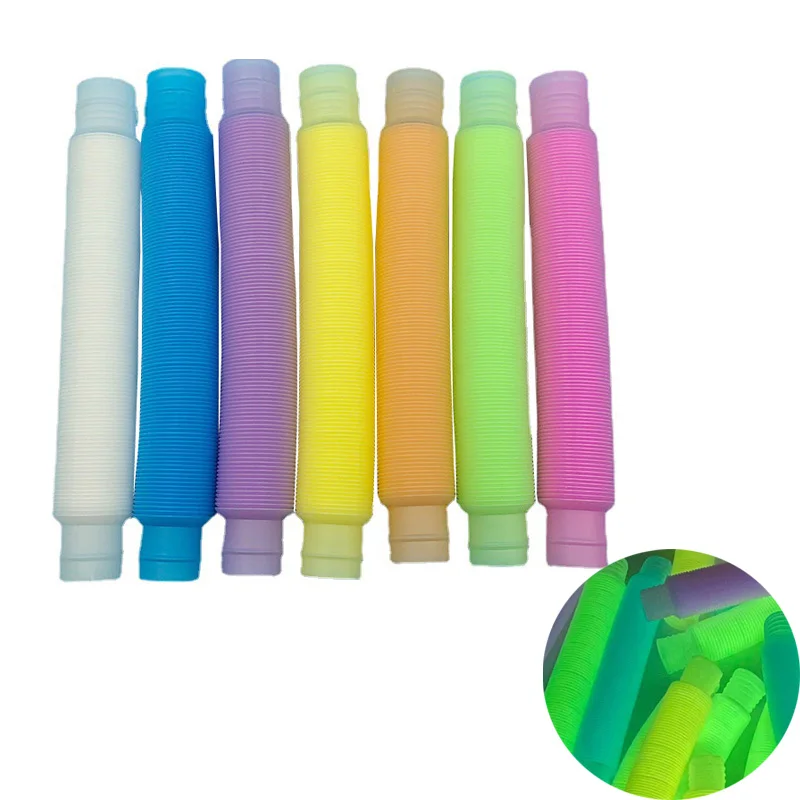 5pcs Luminous Fidget Tubes Sensory Toy For Adult Stress Relieve Toys Autism Anti Stress Plastic Bellows Children Squeeze Toy
5pcs Luminous Fidget Tubes Sensory Toy For Adult Stress Relieve Toys Autism Anti Stress Plastic Bellows Children Squeeze Toy