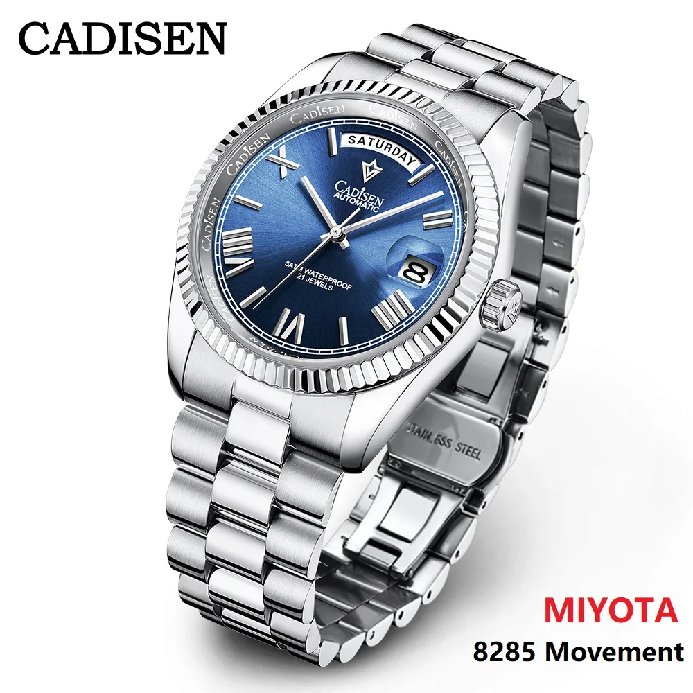CADISEN Top Brand 2021 New 40mm Luxury Men Mechanical Watch MIYOTA 8285 Automatic Watch Busines Sapphire Waterproof reloj hombre
CADISEN Top Brand 2021 New 40mm Luxury Men Mechanical Watch MIYOTA 8285 Automatic Watch Busines Sapphire Waterproof reloj hombre