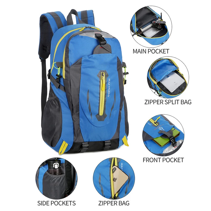 40L Waterproof Outdoor Cycling Backpack Portable Climbing Hiking Backpack Rucksack Fishing Travel Sports Bag Camping EqEquipment
40L Waterproof Outdoor Cycling Backpack Portable Climbing Hiking Backpack Rucksack Fishing Travel Sports Bag Camping EqEquipment