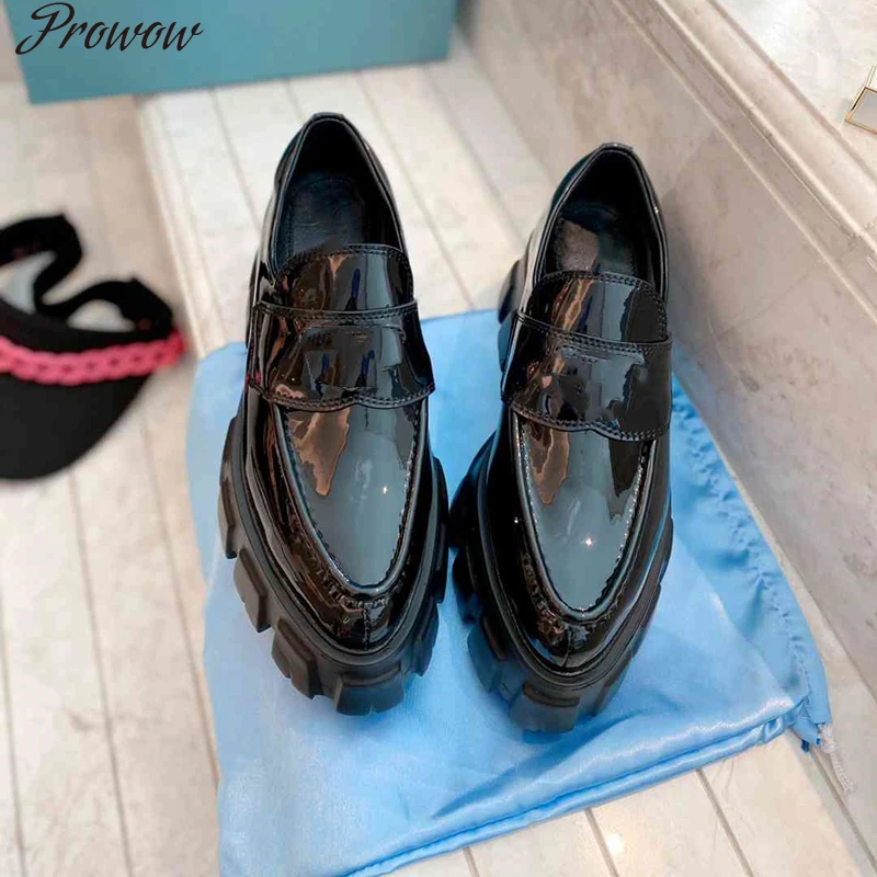Prowow 2021 Women Leather Shoes Genuine Leather Loafers Platform Shoes Pantshoes New Fashion Round Toe Slip On Luxury Brand
Prowow 2021 Women Leather Shoes Genuine Leather Loafers Platform Shoes Pantshoes New Fashion Round Toe Slip On Luxury Brand