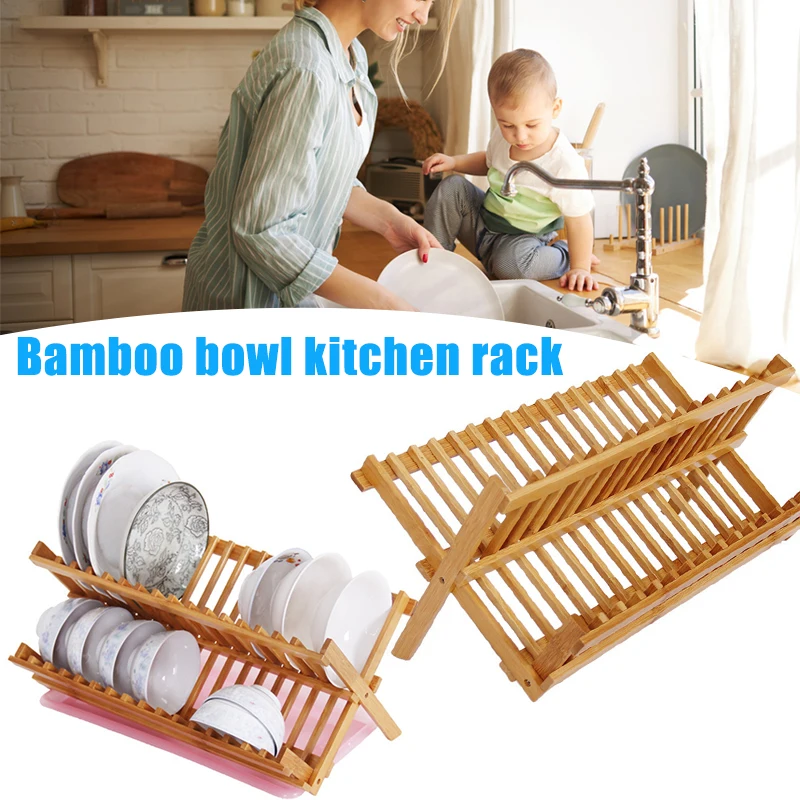 Bamboo Foldable Dishes Drainer Wooden Plates Mugs Rack Stand Holder 2-Tier Folding Kitchen Supplies FP8
Bamboo Foldable Dishes Drainer Wooden Plates Mugs Rack Stand Holder 2-Tier Folding Kitchen Supplies FP8