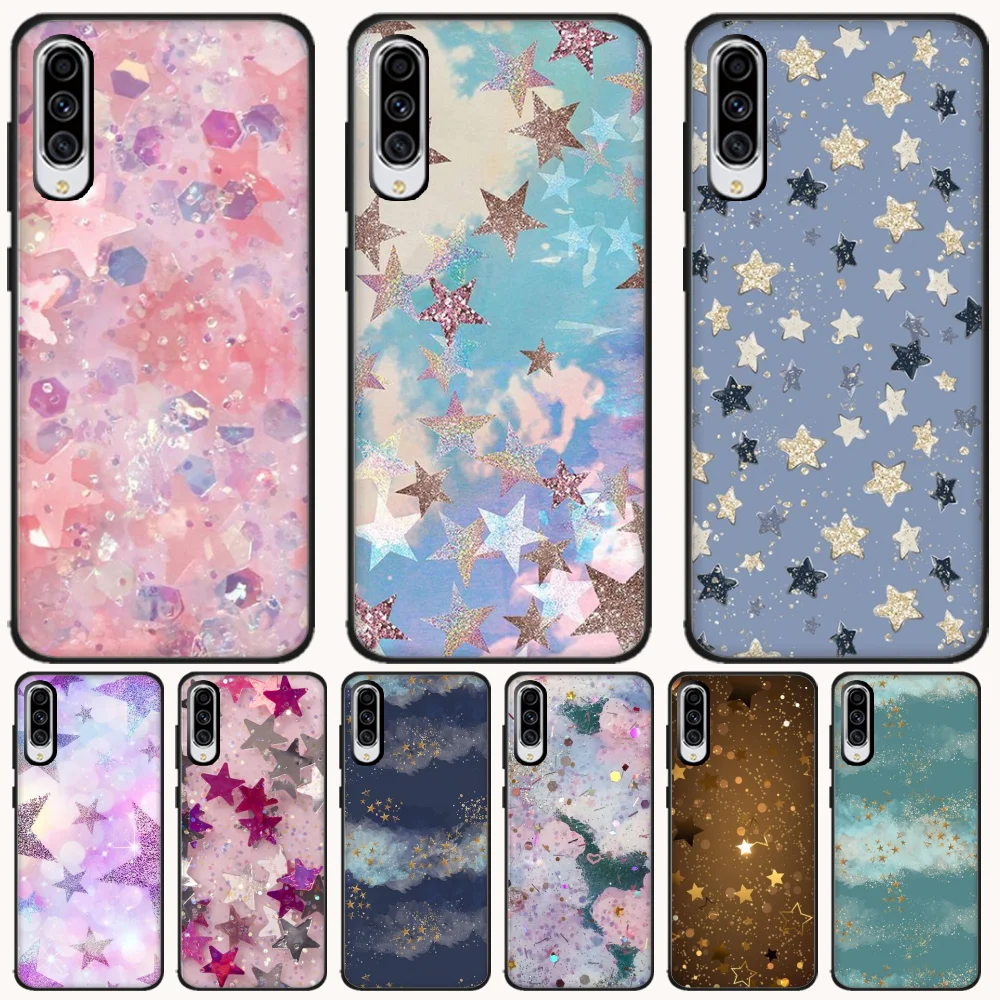 Reayou Звезды bling cute Bling Cute Phone Case для Samsung A10 20 30 40 50 70 10S 20S 2 Core C8 A30S A50S|Бамперы| |