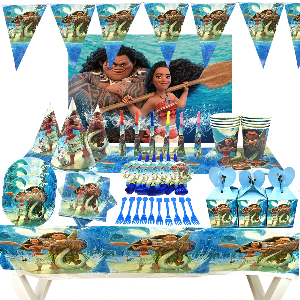 Moana Theme Birthday Party Decorations Supplies Baby Shower Paper Cups Banner Napkin Tablecloth Moana Disposable Tableware Sets
Moana Theme Birthday Party Decorations Supplies Baby Shower Paper Cups Banner Napkin Tablecloth Moana Disposable Tableware Sets