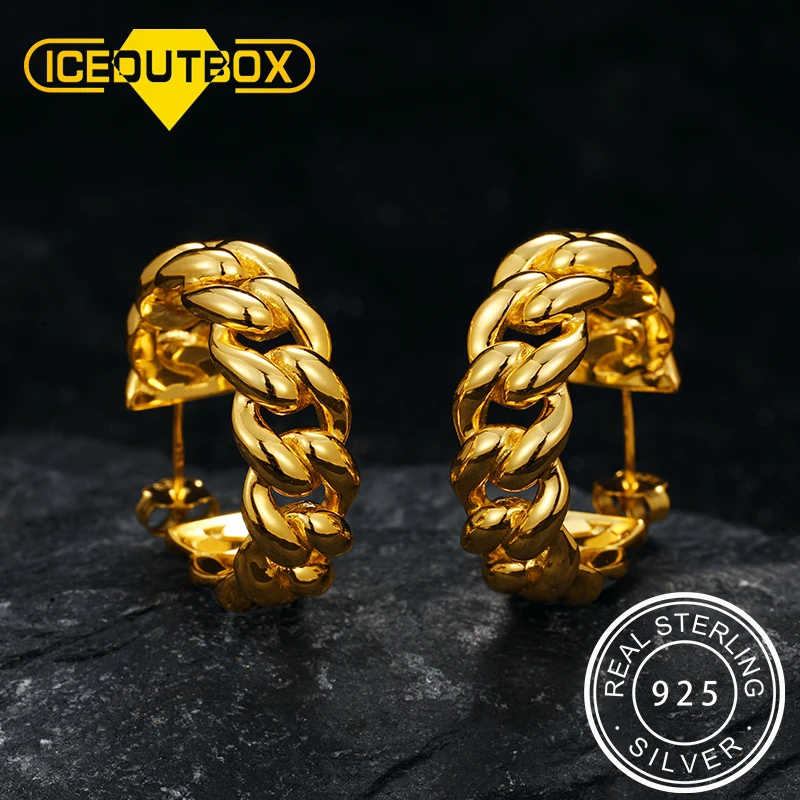 Серьги-кольца женские с кубинской цепью, серебро 925 пробы, золото
Серьги-кольца женские с кубинской цепью, серебро 925 пробы, золото