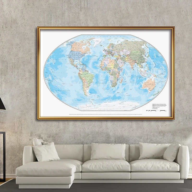150*100cm The World Map In German Language Wall Art Poster and Prints Canvas Painting School Classroom Supplies Home Decoration
150*100cm The World Map In German Language Wall Art Poster and Prints Canvas Painting School Classroom Supplies Home Decoration