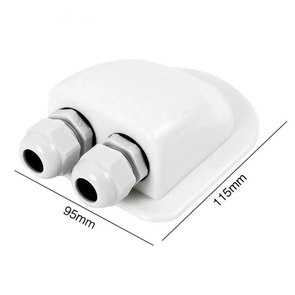 White Solar Car Junction Box Plastic Roof Wire Entry Gland Box Solar Panel Cable Motorhome Junction Box RV Caravan Accessories
White Solar Car Junction Box Plastic Roof Wire Entry Gland Box Solar Panel Cable Motorhome Junction Box RV Caravan Accessories