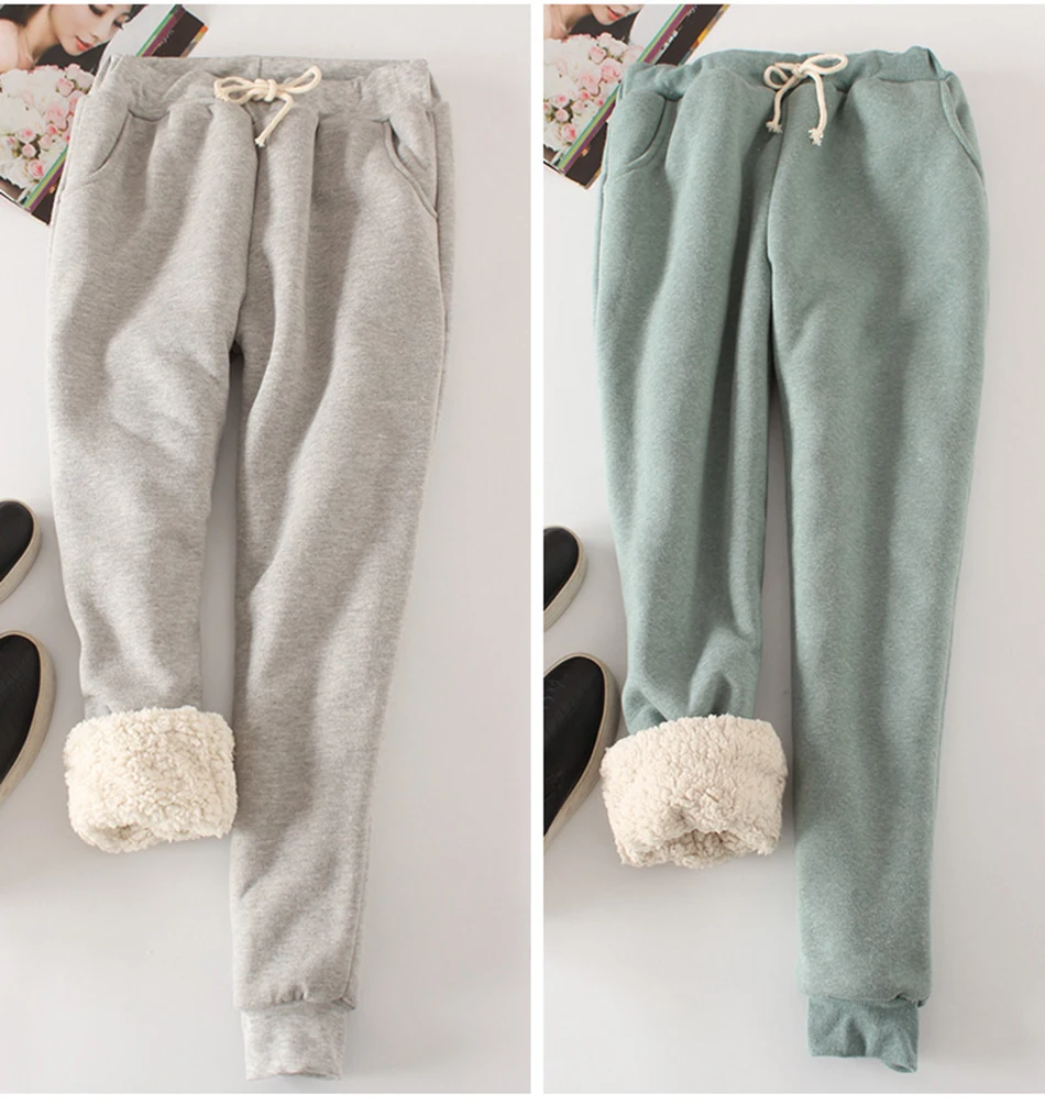 2019 winter new lamb plus size sweat pants plus velvet padded feet pants lamb wool casual pants women's trousers
2019 winter new lamb plus size sweat pants plus velvet padded feet pants lamb wool casual pants women's trousers