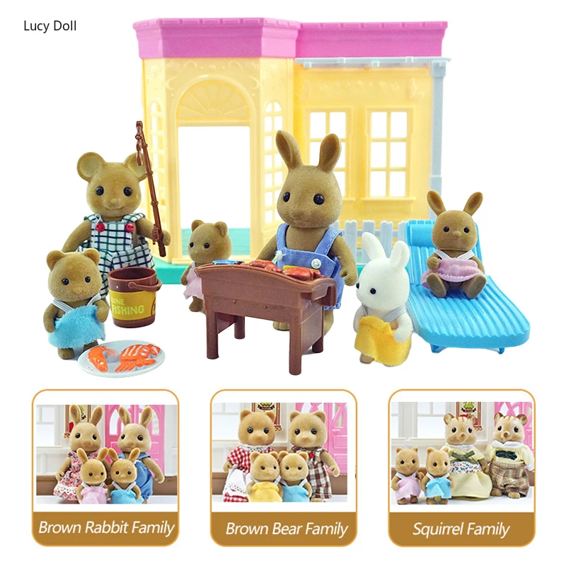 Forest Family Bunny Picnic Set 1/12 BBQ Miniature Flower Pot Panda Squirrel Animal Doll Play House Girl DIY House Gift
Forest Family Bunny Picnic Set 1/12 BBQ Miniature Flower Pot Panda Squirrel Animal Doll Play House Girl DIY House Gift