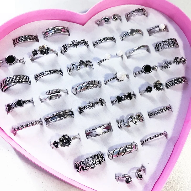 Vintage Rings For Women Pearl Adjustable Women's Ring Handmade Open Braided Gothic Unisex Random 2/10/36 Pcs Jewelry Gifts Girl
Vintage Rings For Women Pearl Adjustable Women's Ring Handmade Open Braided Gothic Unisex Random 2/10/36 Pcs Jewelry Gifts Girl