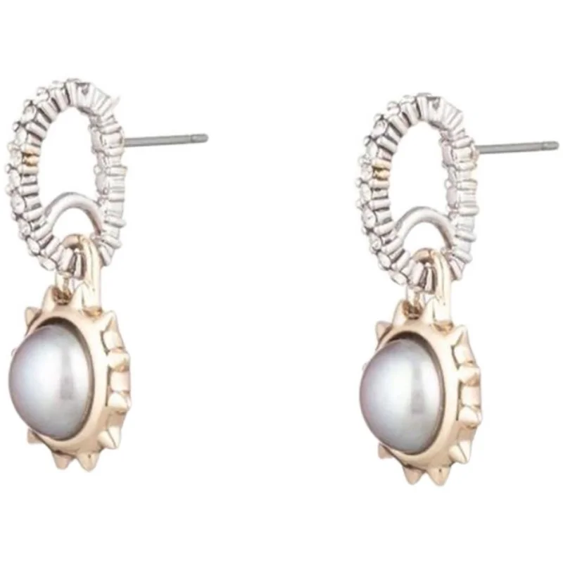 Sunflower with Pearl Zircon Stud Earrings for Women
Sunflower with Pearl Zircon Stud Earrings for Women