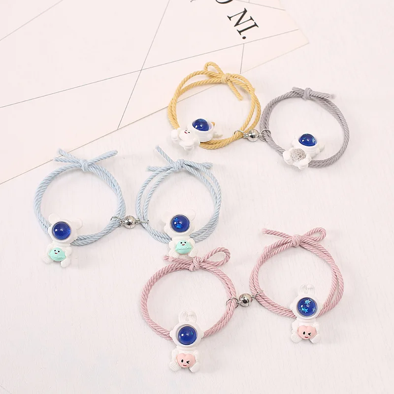 2Pairs Astronaut Hair Accessories Couple Cartoon Attracting Bracelet Head Rope YS-189 
2Pairs Astronaut Hair Accessories Couple Cartoon Attracting Bracelet Head Rope YS-189