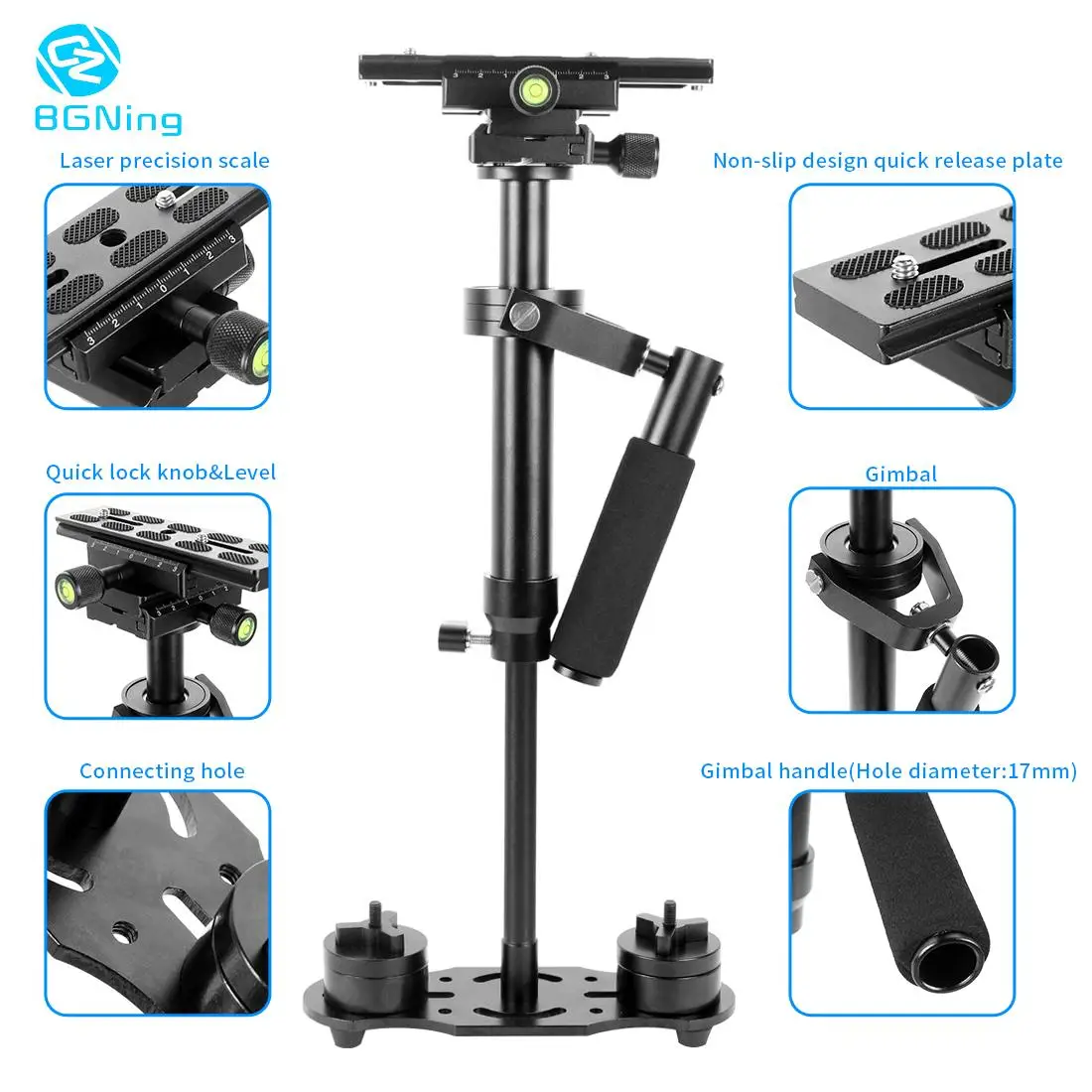 

Handle Stabilizer Photography Video Aluminum Handheld Gimbal Shooting DSLR SLR Camcorder for Canon Nikon DV AEE Accessories
