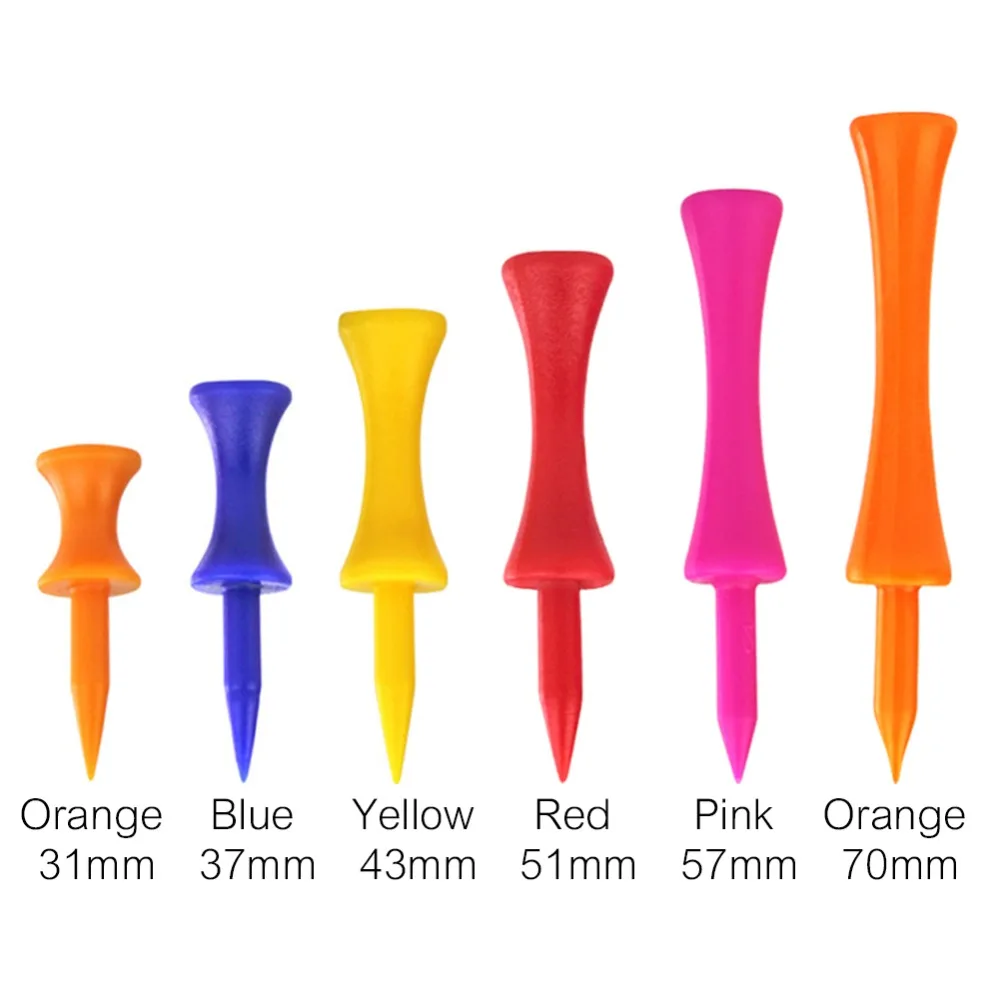 

5pcs Colorful Plastic Golf Tee Step Down Graduated Castle Tee Height Control 20mm Diameter for Golf Accessories #281460