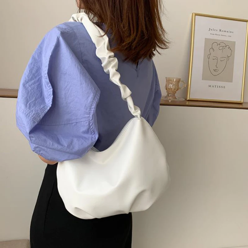 Folds Design Small PU Leather Shoulder Bags For Women 2020 Elegant Dumplings Handbags Female Travel Totes Fashion Evening Clutch
Folds Design Small PU Leather Shoulder Bags For Women 2020 Elegant Dumplings Handbags Female Travel Totes Fashion Evening Clutch