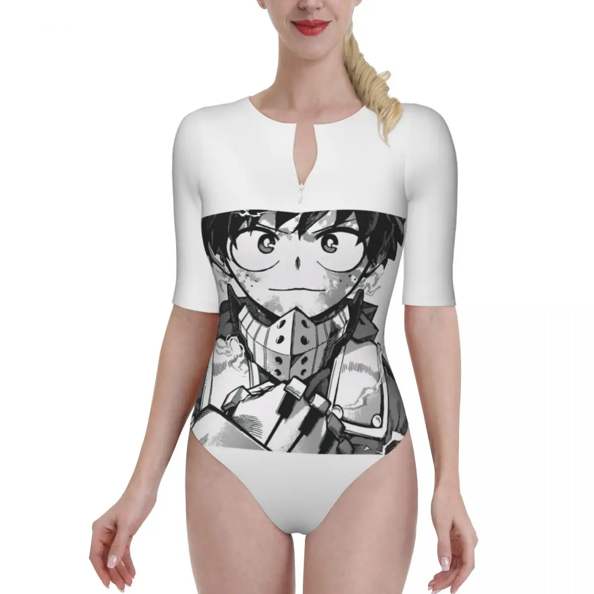 women 2021 sexy Bikinis My Hero Half Sleeve zip Women Swimsuit One-Piece Swimwear Anime Manga Women Beach wear
women 2021 sexy Bikinis My Hero Half Sleeve zip Women Swimsuit One-Piece Swimwear Anime Manga Women Beach wear