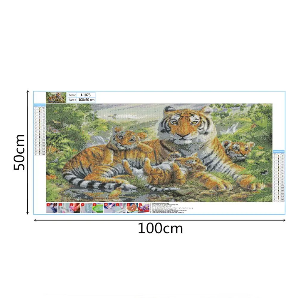 5D Diamond Painting Cross Ctitch Kits Full Drill Home Decorative Tiger Pattern Diamond Embroidery Painting Mosaic Beaded Picture
5D Diamond Painting Cross Ctitch Kits Full Drill Home Decorative Tiger Pattern Diamond Embroidery Painting Mosaic Beaded Picture
