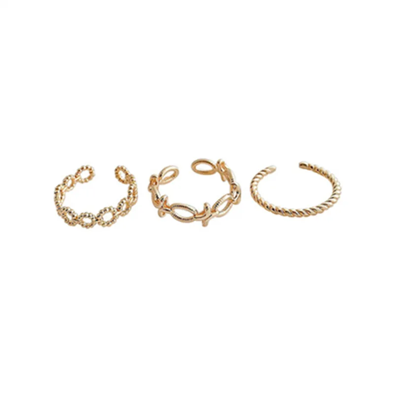 Metal Hollow Out Three-piece Opening Ring Retro Fashion Hip-hop Punk Personality Adjustable Ring Woman Jewelry, Gift Accessories
Metal Hollow Out Three-piece Opening Ring Retro Fashion Hip-hop Punk Personality Adjustable Ring Woman Jewelry, Gift Accessories