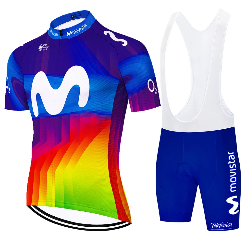 Blue movistar Cycling Clothing Bike short jersey MTB Quick Dry Ropa ciclismo Hombre 2021 Cycling Jersey set 19D bike Bib shorts 
Blue movistar Cycling Clothing Bike short jersey MTB Quick Dry Ropa ciclismo Hombre 2021 Cycling Jersey set 19D bike Bib shorts