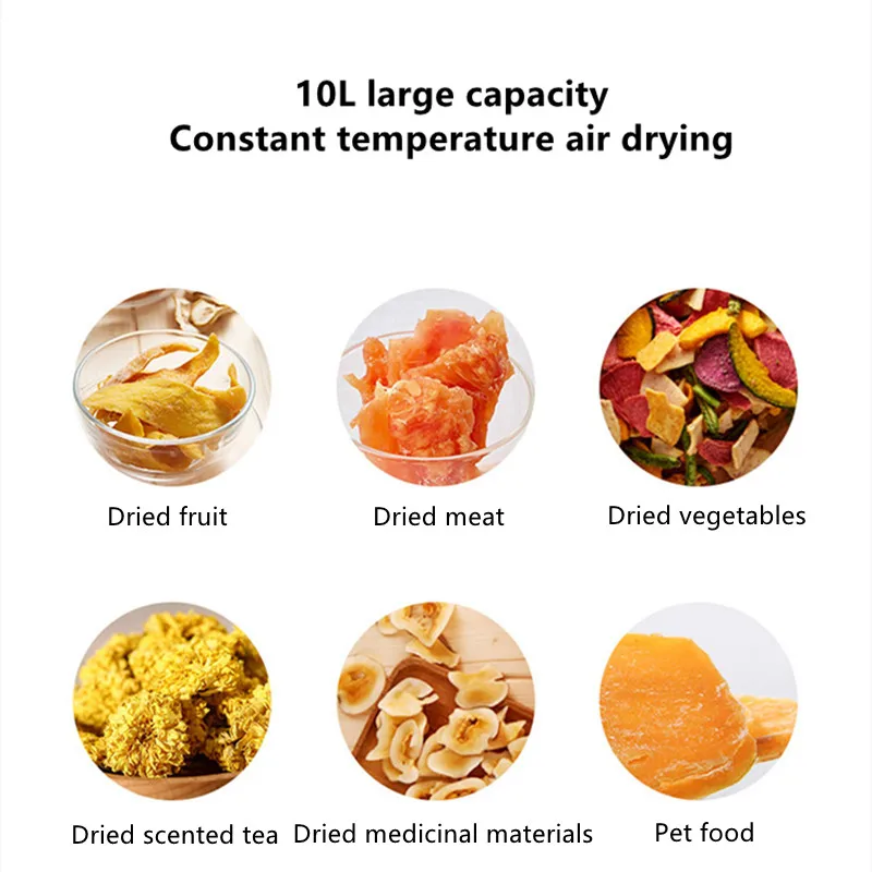 Food dehydrator Dried fruit machine Fruit and vegetable dryer Pet snacks Five-layer capacity 48 hours timer | Бытовая техника