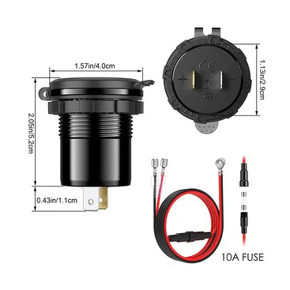 Boat Car Accessories Charger Dual USB Fast Charger For Car Golf Cart Green LED Motorcycle QC 3.0
Boat Car Accessories Charger Dual USB Fast Charger For Car Golf Cart Green LED Motorcycle QC 3.0