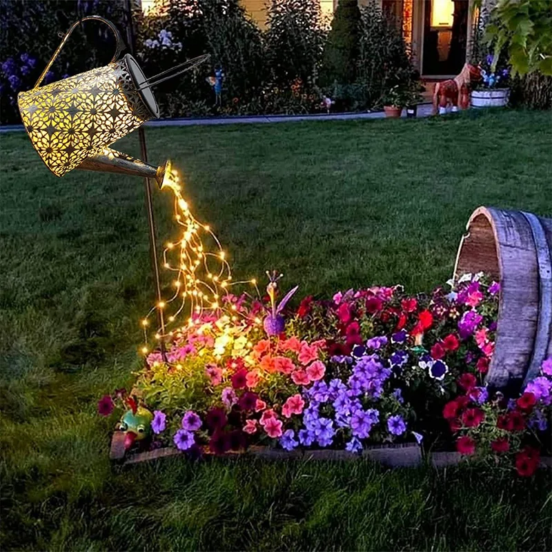 Outdoor Decorative Garden Solar Lights Waterproof Landscape Fairy Light Retro Watering Can Solar Lights For Patio Yard
Outdoor Decorative Garden Solar Lights Waterproof Landscape Fairy Light Retro Watering Can Solar Lights For Patio Yard