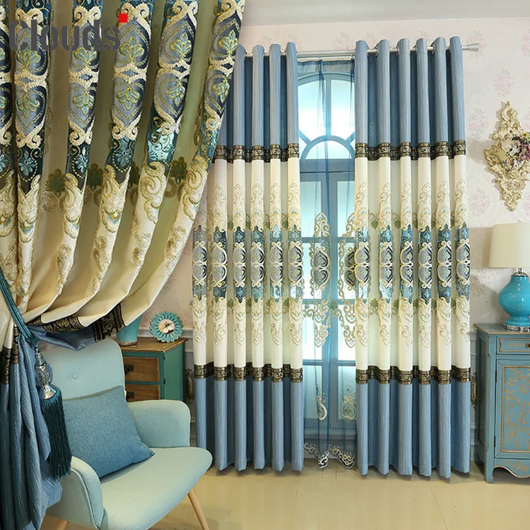 European Style Embroidered Curtains, Modern Minimalist Stitching Blackout Floor Curtain Curtains for Living Dining Room Bedroom
European Style Embroidered Curtains, Modern Minimalist Stitching Blackout Floor Curtain Curtains for Living Dining Room Bedroom