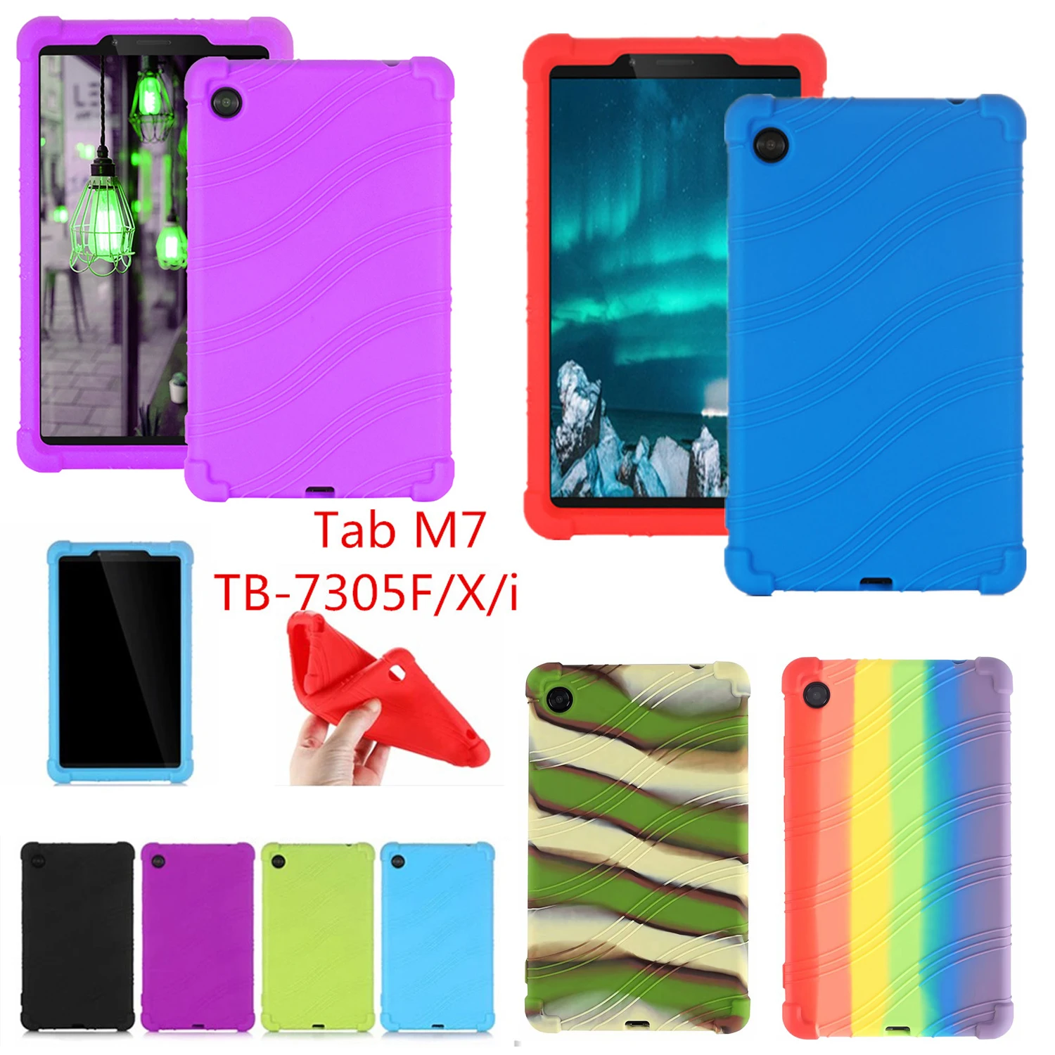 Детский силиконовый чехол для Lenovo Tab M7 TB-7305F 7,0 дюймов, Обложка для Lenovo Tab M7 ТБ-7305X
Детский силиконовый чехол для Lenovo Tab M7 TB-7305F 7,0 дюймов, Обложка для Lenovo Tab M7 ТБ-7305X