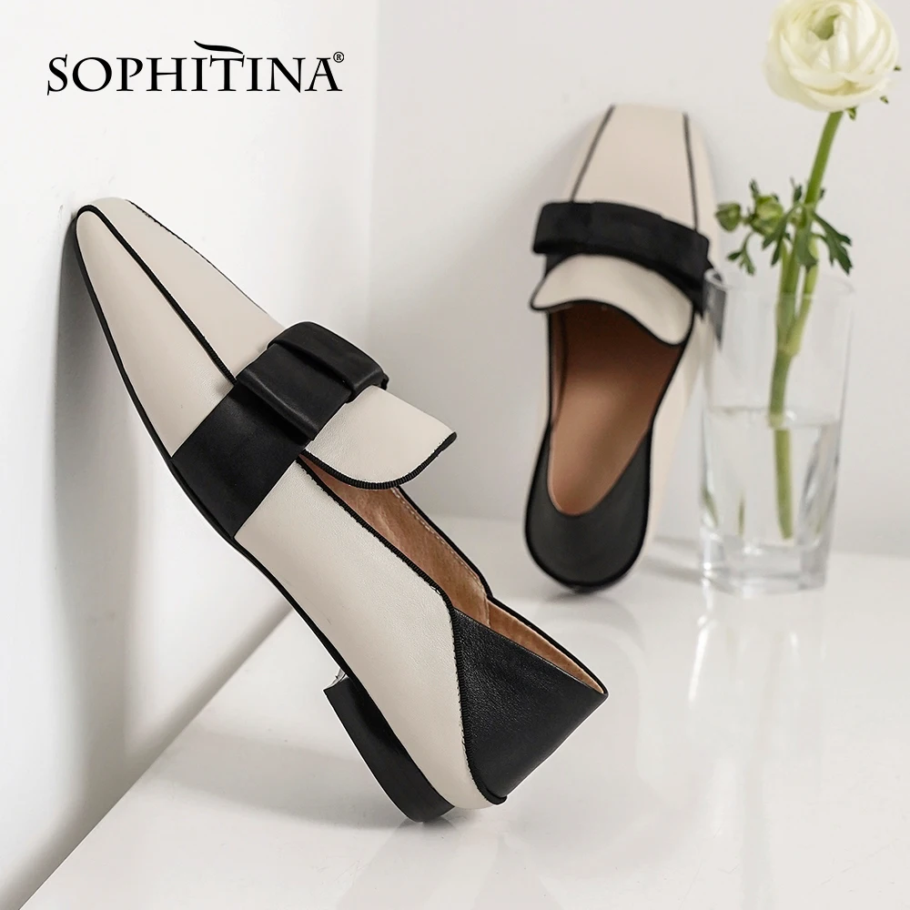 SOPHITINA Mixed Colors New Flats High Quality Cow Leather Fashion Design Butterfly-knot Shoes Comfortable Women's Flats PO421
SOPHITINA Mixed Colors New Flats High Quality Cow Leather Fashion Design Butterfly-knot Shoes Comfortable Women's Flats PO421