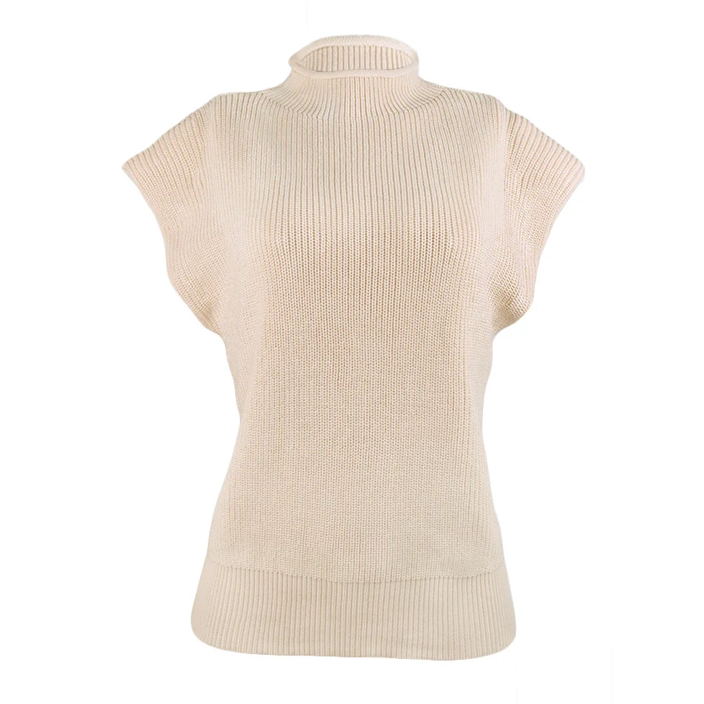 2021 Streetwear Women Turtleneck Sleeveless Vest Sweater Fashion Spring Autumn Solid Knitted Causal Jumper Women Clothing
2021 Streetwear Women Turtleneck Sleeveless Vest Sweater Fashion Spring Autumn Solid Knitted Causal Jumper Women Clothing