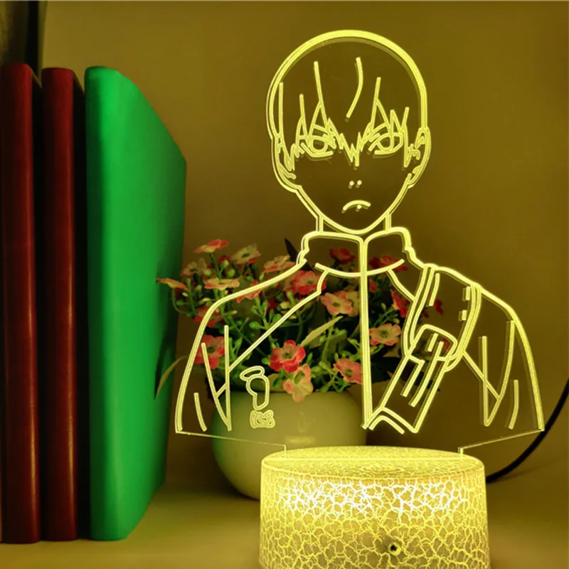 Haikyuu TOBIO KAGEYAMA 3D Аниме лампа Светодиодная Иллюзия светильник s светодиодные